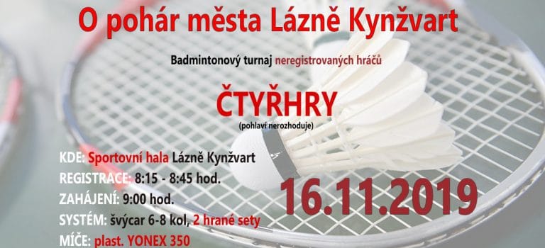 O pohár města L. Kynžvart – propozice O pohár města L. Kynžvart – propozice