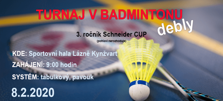 3. ročník Schneider Cup – propozice Pozvánka Schneider Cup