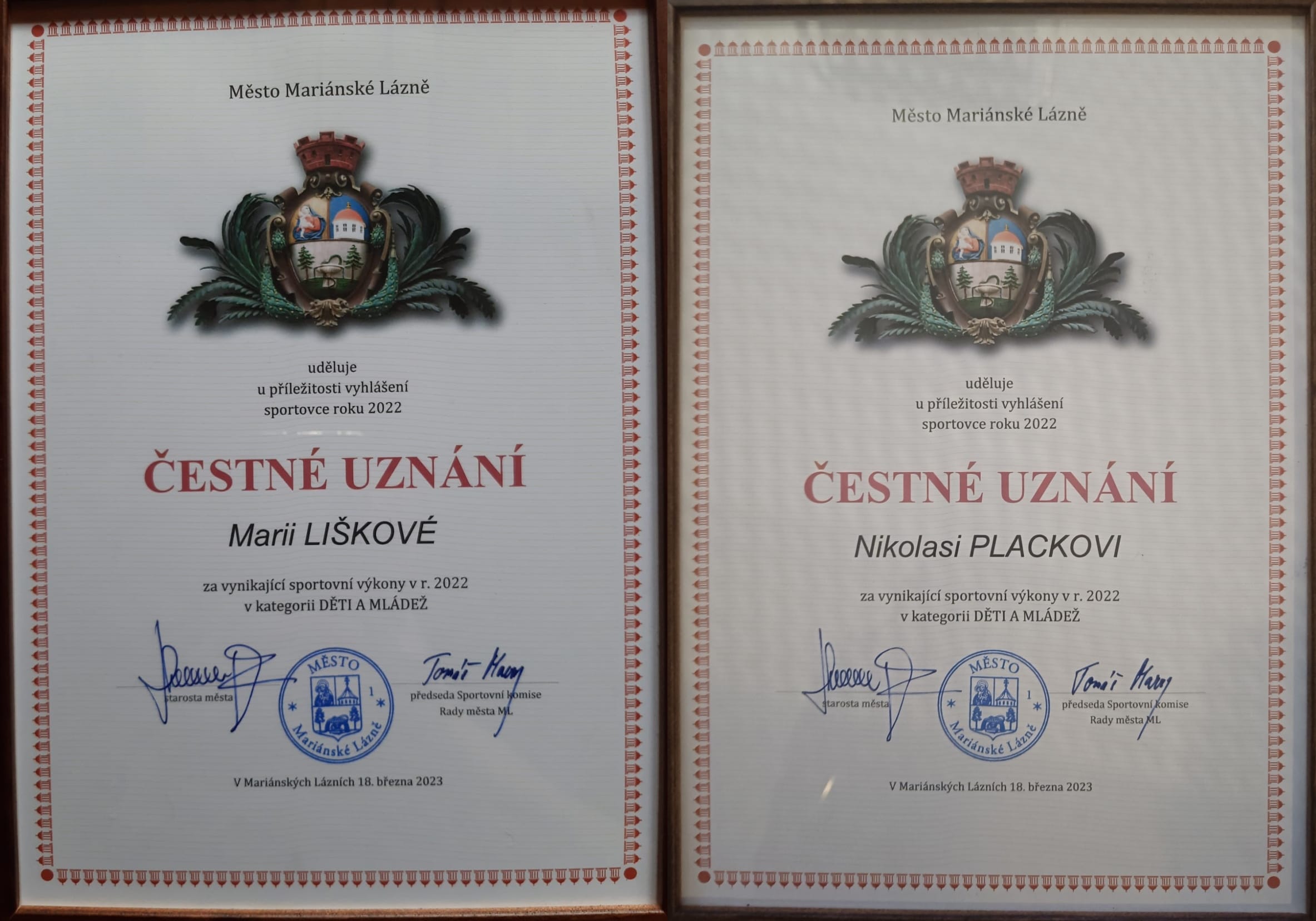 Čestné Uznání 2023